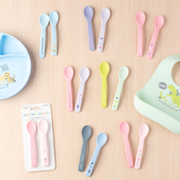 Silicone baby spoons